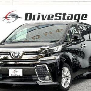 2015 Toyota Vellfire black gasoline used car Japan export