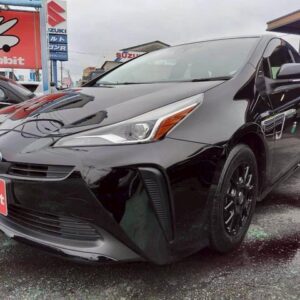 2019 Toyota Prius black hybrid used car Japan export