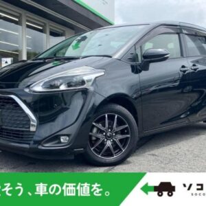 2019 Toyota Sienta black gasoline used car Japan export