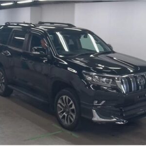 2023 Toyota Land Cruiser Prado black gasoline used car Japan export