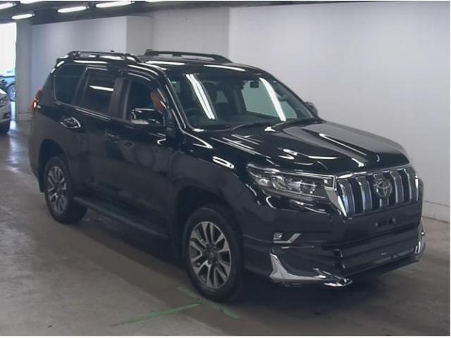 Ref:AUX-24870098 TOYOTA LAND CRUISER PRADO 2023 1 2023 Toyota Land Cruiser Prado black gasoline used car Japan export