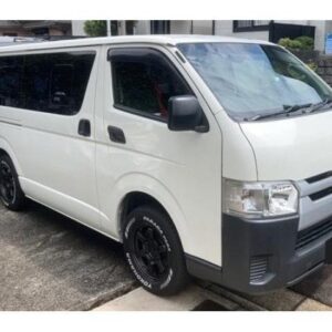 2015 Toyota Hiace Van white diesel used car Japan export