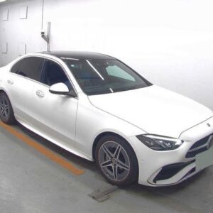 2022 Mercedes Benz C-Class white gasoline used car Japan export