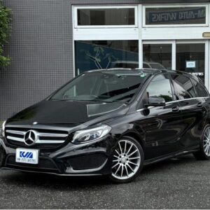 2015 Mercedes Benz B-Class black gasoline used car Japan export