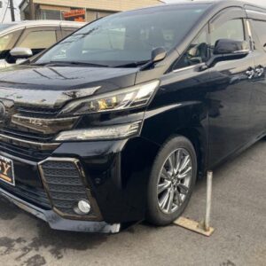 2017 Toyota Vellfire black gasoline used car Japan export