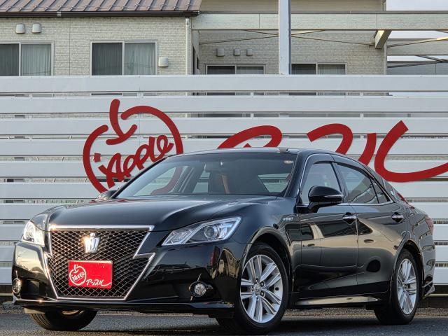 Ref:AUX-24875209 TOYOTA CROWN HYBRID 2014 1 2014 Toyota Crown Hybrid black hybrid used car Japan export