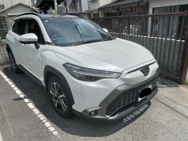 Ref:AUX-24875228 TOYOTA COROLLA CROSS 2023 1 2023 Toyota Corolla Cross pearl gasoline used car Japan export