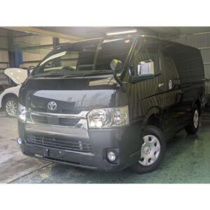 2020 Toyota Hiace Van black diesel used car Japan export