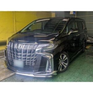 2020 Toyota Alphard black gasoline used car Japan export