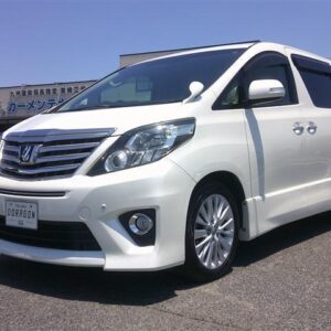 2012 Toyota Alphard pearl gasoline used car Japan export