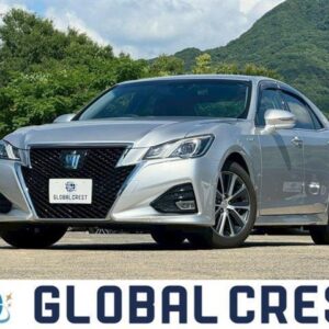 2017 Toyota Crown Hybrid silver gasoline used car Japan export