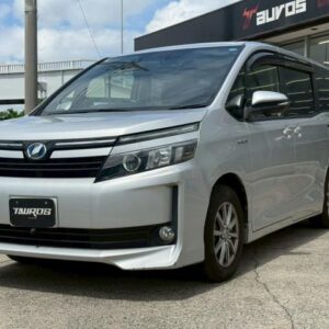 2014 Toyota Voxy silver hybrid used car Japan export