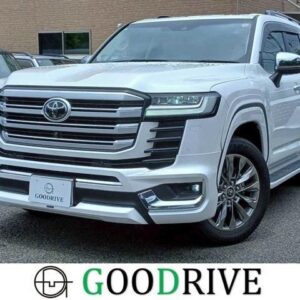 2023 Toyota Land Cruiser white gasoline used car Japan export