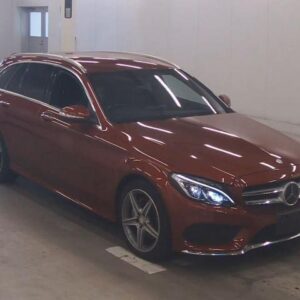2015 Mercedes Benz C-Class Stationwagon red gasoline used car Japan export