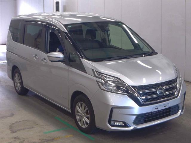 Ref:AUX-24885940 NISSAN SERENA 2019 1 2019 Nissan Serena silver gasoline used car Japan export