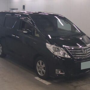 2012 Toyota Alphard black gasoline used car Japan export