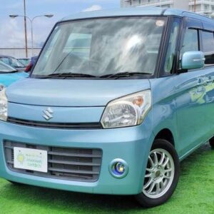2013 Suzuki Spacia blue gasoline used car Japan export