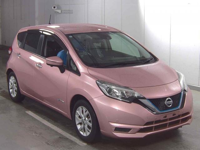 Ref:AUX-24892433 NISSAN NOTE 2019 1 2019 Nissan Note pink gasoline used car Japan export