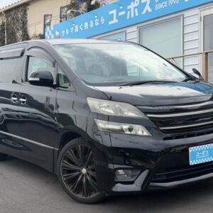 2008 Toyota Vellfire black gasoline used car Japan export