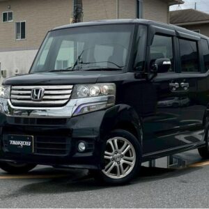 2011 Honda N-Box Custom black gasoline used car Japan export