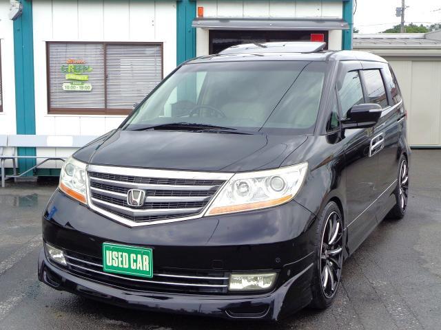 Ref:AUX-24897138 HONDA ELYSION PRESTIGE 2008 1 2008 Honda Elysion Prestige black gasoline used car Japan export