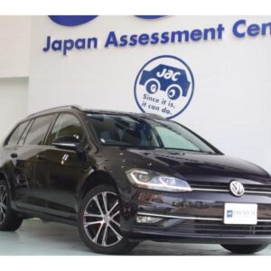 2020 Volkswagen Golf Variant black gasoline used car Japan export