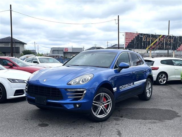 Ref:AUX-24897494 PORSCHE MACAN 2014 1 2014 Porsche Macan blue gasoline used car Japan export