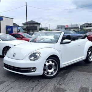 2014 Volkswagen The Beetle Cabriolet white gasoline used car Japan export