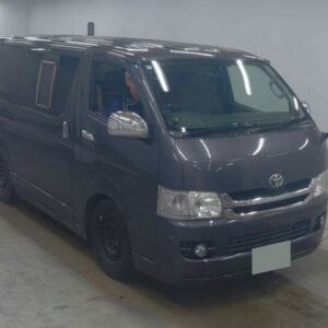 2009 Toyota Hiace Van gray diesel used car Japan export