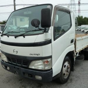 2005 Hino Dutro white diesel used car Japan export