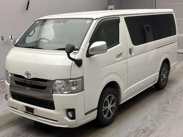 Ref:AUX-24897622 TOYOTA HIACE VAN 2020 1 2020 Toyota Hiace Van pearl diesel used car Japan export