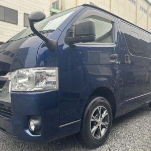 2021 Toyota Hiace Van blue diesel used car Japan export