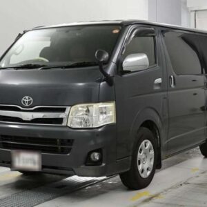 2011 Toyota Hiace Van gray diesel used car Japan export
