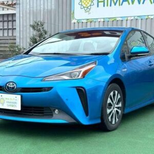 2018 Toyota Prius blue hybrid used car Japan export