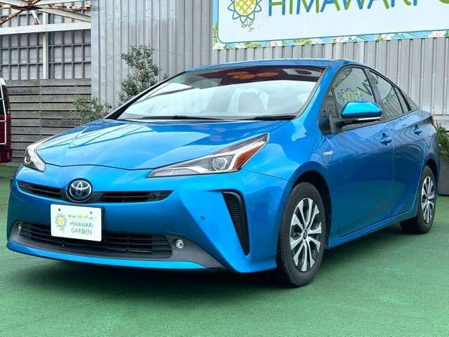 Ref:AUX-24901975 TOYOTA PRIUS 2018 1 2018 Toyota Prius blue hybrid used car Japan export