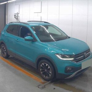 2023 Volkswagen T-Cross blue gasoline used car Japan export