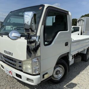2009 Isuzu Elf Truck white diesel used car Japan export