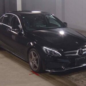 2017 Mercedes Benz C-Class black gasoline used car Japan export