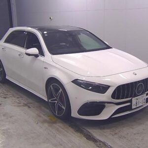 2023 Mercedes Amg A-Class white gasoline used car Japan export