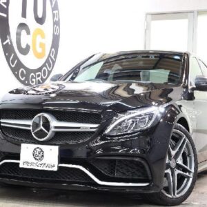 2015 Mercedes Benz C-Class black gasoline used car Japan export