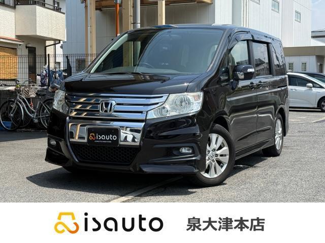 Ref:AUX-24922440 HONDA STEPWAGON SPADA 2010 1 2010 Honda Stepwagon Spada black gasoline used car Japan export