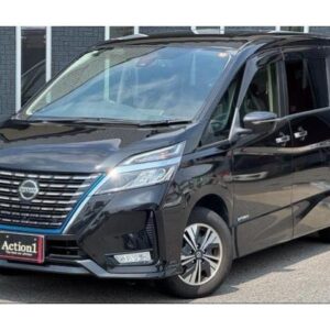 2020 Nissan Serena black hybrid used car Japan export
