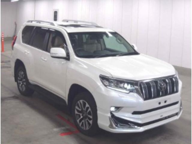 Ref:AUX-24933154 TOYOTA LAND CRUISER PRADO 2023 1 2023 Toyota Land Cruiser Prado pearl gasoline used car Japan export