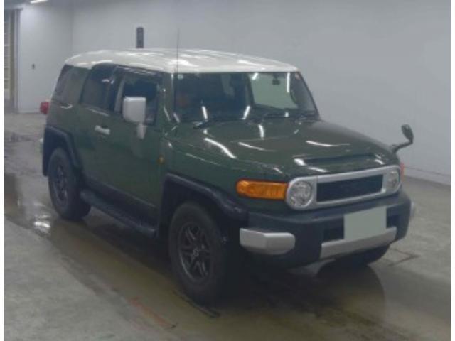 Ref:AUX-24933402 TOYOTA FJ CRUISER 2013 1 2013 Toyota Fj Cruiser green gasoline used car Japan export