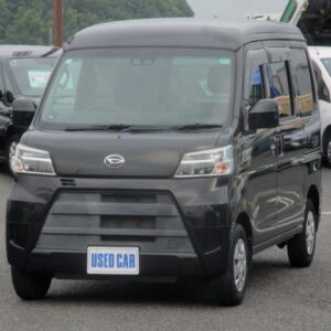 2020 Daihatsu Hijet Cargo black gasoline used car Japan export