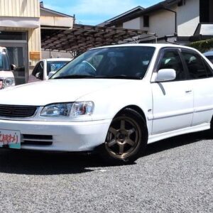 1997 Toyota Corolla white gasoline used car Japan export