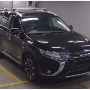 2015 Mitsubishi Outlander Phev black gasoline used car Japan export