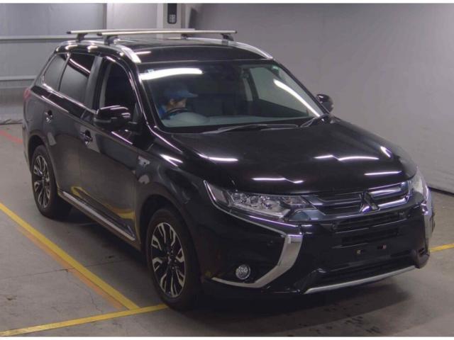 Ref:AUX-24938166 MITSUBISHI OUTLANDER PHEV 2015 1 2015 Mitsubishi Outlander Phev black gasoline used car Japan export