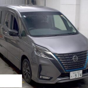 2022 Nissan Serena gray gasoline used car Japan export