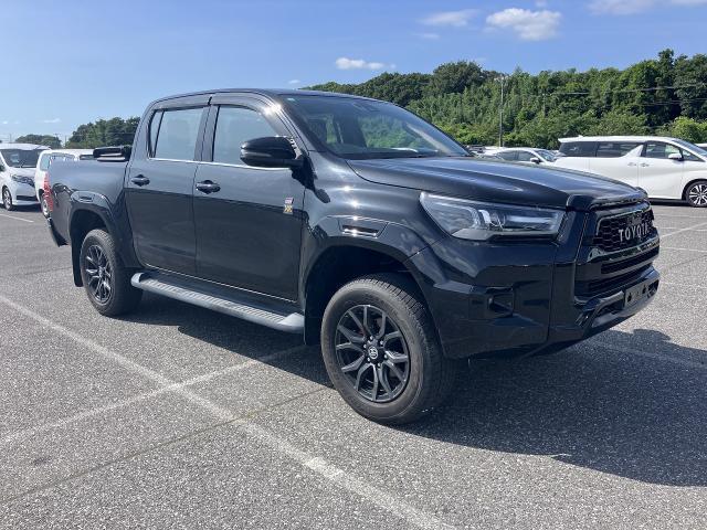Ref:AUX-24938285 TOYOTA HILUX 2022 1 2022 Toyota Hilux black diesel used car Japan export